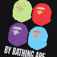 멀티 에이프 헤드 BY BATHING APE 릴렉스드 핏 티셔츠(M) BLACK