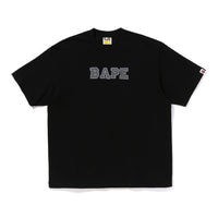 핸드 드로우 BAPE 로고 릴렉스드 핏 티셔츠(M) BLACK