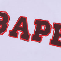 핸드 드로우 BAPE 로고 릴렉스드 핏 티셔츠(M) WHITE