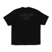 스프레이 프린트 에이프 헤드 릴렉스드 핏 티셔츠 #1(M) BLACK