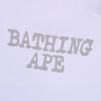 스프레이 프린트 에이프 헤드 릴렉스드 핏 티셔츠 #1(M) WHITE