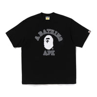 핸드 드로운  콜리지 릴렉스드 핏 티셔츠(M) BLACK