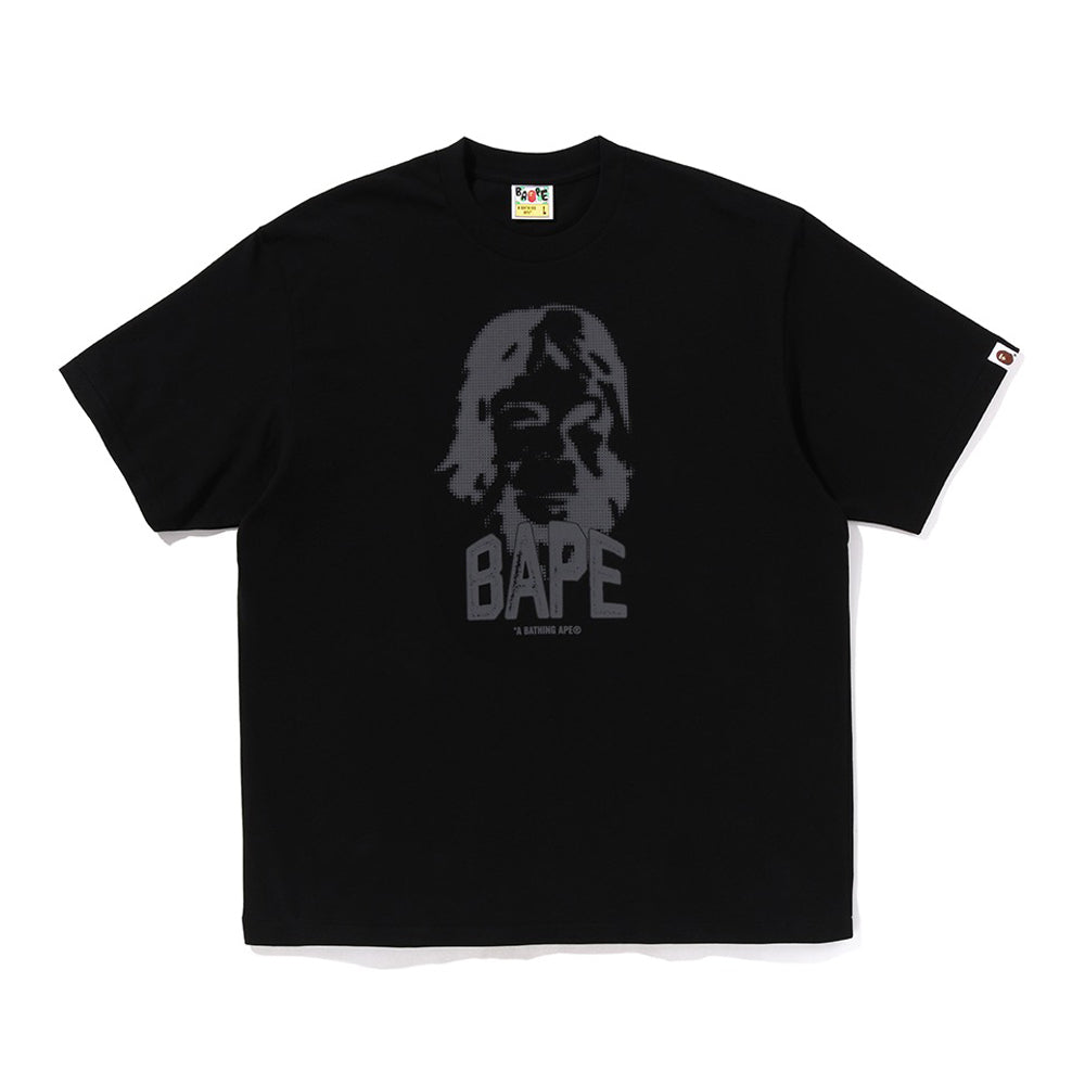 그래픽 릴렉스드 핏 티셔츠(M) BLACK