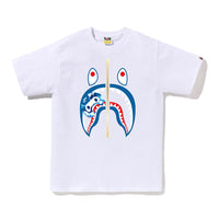 ABC 카모 마일로 샤크 티셔츠(M) WHITE/BLUE