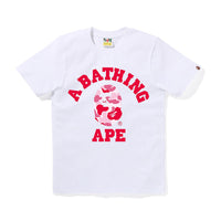 ABC 카모 콜리지 티셔츠(W) WHITE/PINK