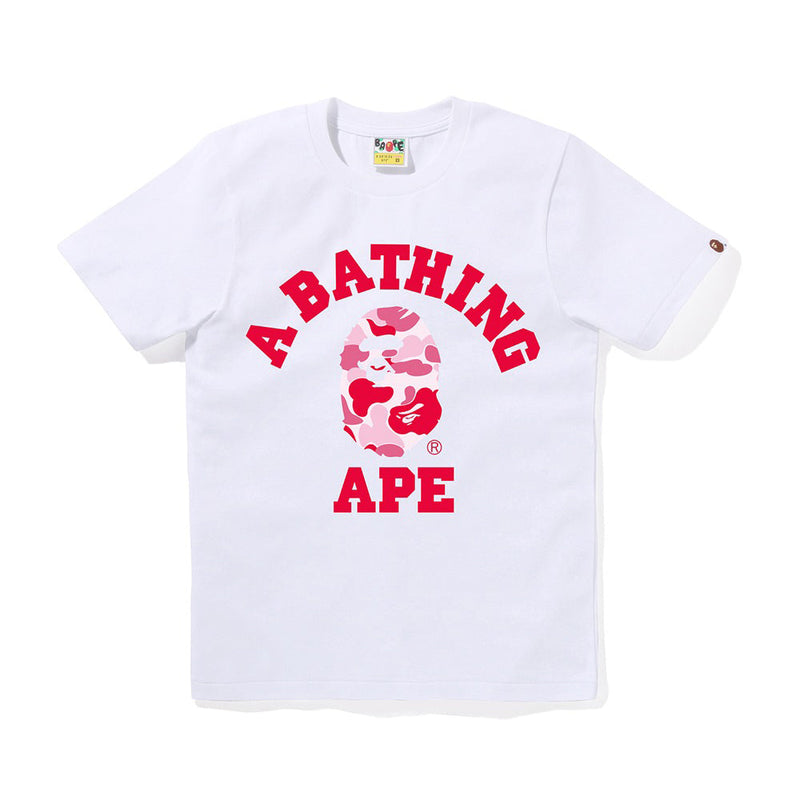 ABC 카모 콜리지 티셔츠(W) WHITE/PINK