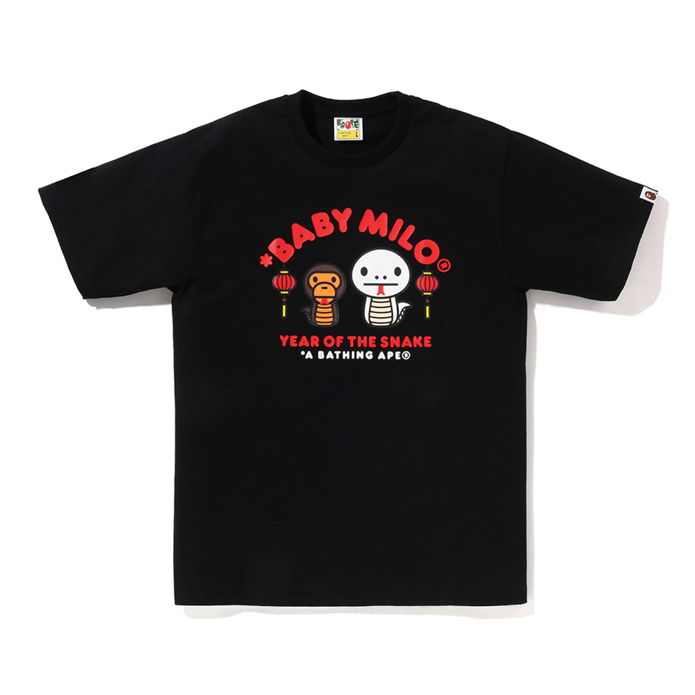 YEAR OF THE SNAKE 베이비 마일로 티셔츠(M) BLACK