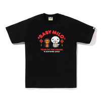 YEAR OF THE SNAKE 베이비 마일로 티셔츠(M) BLACK