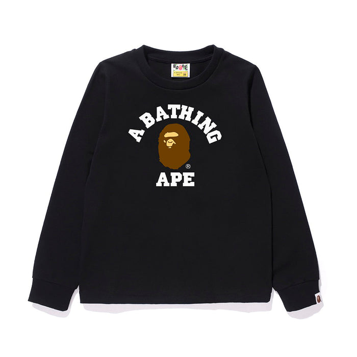 콜리지 롱슬리브 티셔츠(W) BLACK