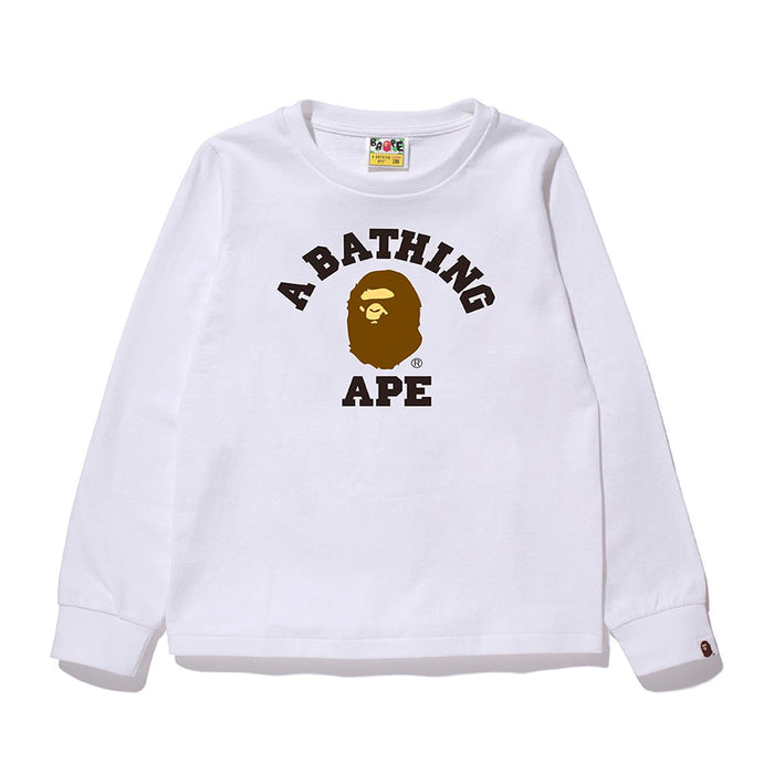 콜리지 롱슬리브 티셔츠(W) WHITE