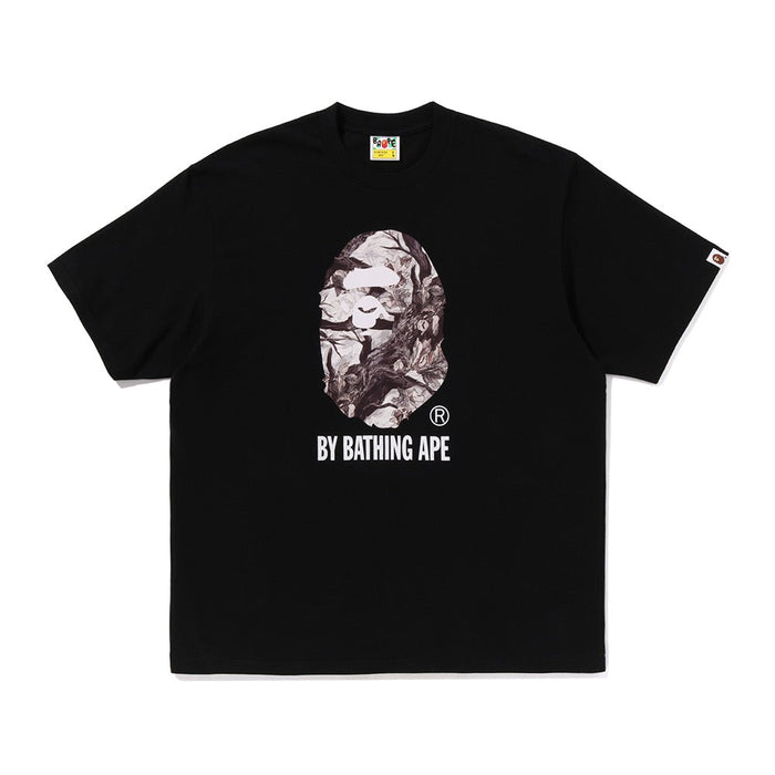 트리 엣지 카모 BY BATHING APE 릴렉스드 핏 티셔츠(M) BLACK
