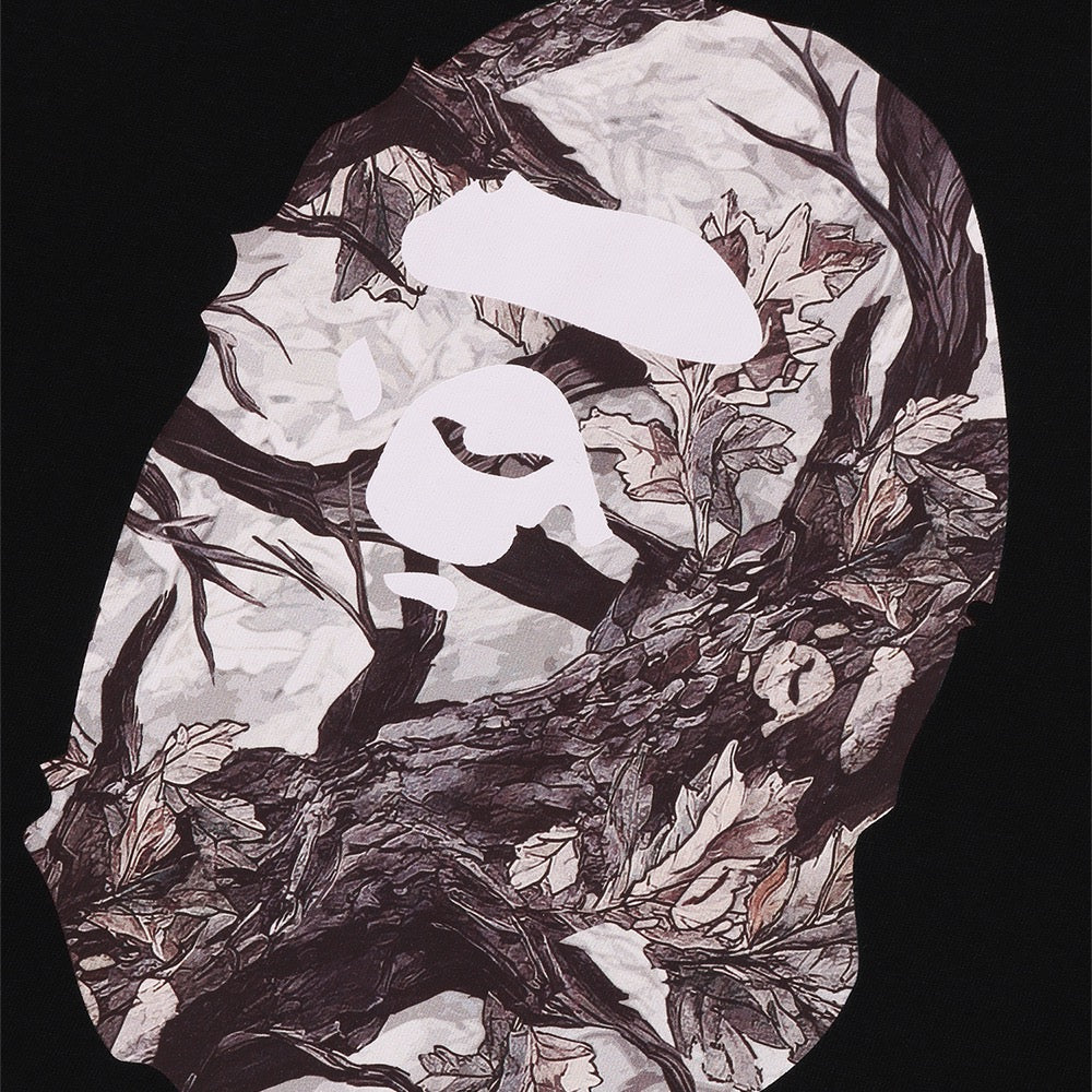 트리 엣지 카모 BY BATHING APE 릴렉스드 핏 티셔츠(M) BLACK