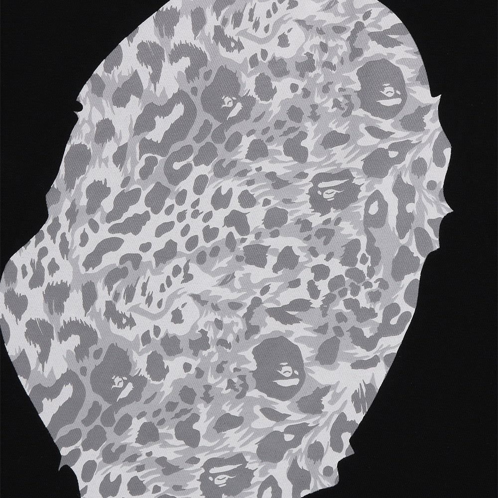 와일드 레오파드 패턴 에이프 릴렉스드 핏 티셔츠(M) BLACK