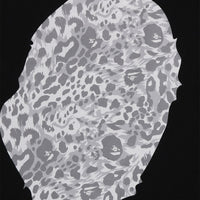 와일드 레오파드 패턴 에이프 릴렉스드 핏 티셔츠(M) BLACK