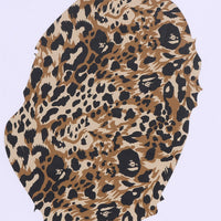 와일드 레오파드 패턴 에이프 릴렉스드 핏 티셔츠(M) WHITE