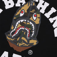 퍼스트 카모 샤크 세이진 콜리지 릴렉스드 핏 티셔츠(M) BLACK