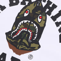 퍼스트 카모 샤크 세이진 콜리지 릴렉스드 핏 티셔츠(M) WHITE