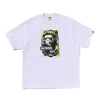 그래피티 에이프 헤드 릴렉스드 핏 티셔츠(M) WHITE