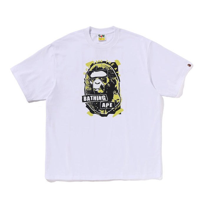 그래피티 에이프 헤드 릴렉스드 핏 티셔츠(M) WHITE