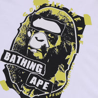 그래피티 에이프 헤드 릴렉스드 핏 티셔츠(M) WHITE