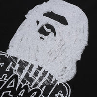 핸드 드로운 에이프 헤드 릴렉스드 핏 티셔츠(M) BLACK