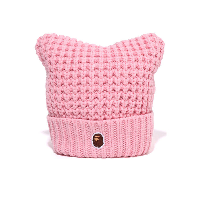 캣 이어 니트 캡(W) PINK