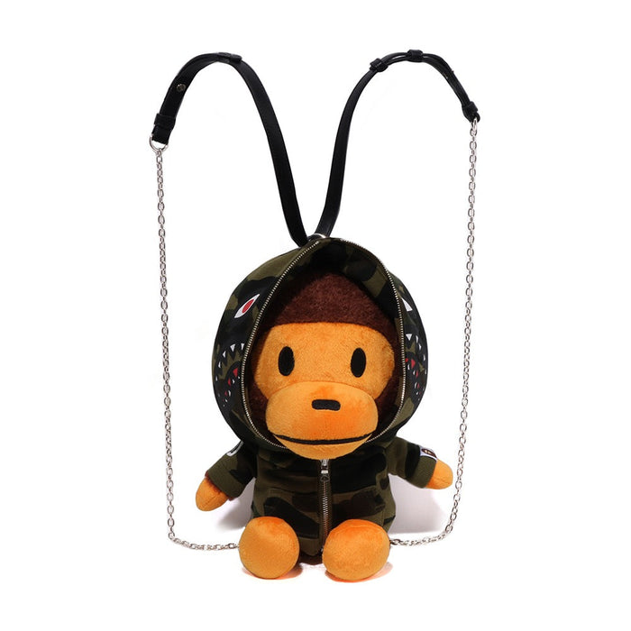 퍼스트 카모 베이비 마일로 플러쉬 인형 백팩 GREEN