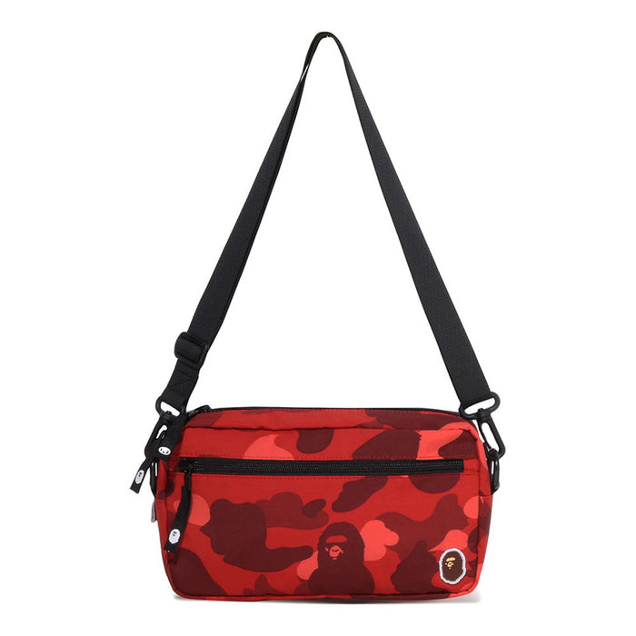 컬러 카모 미니 숄더 백 RED