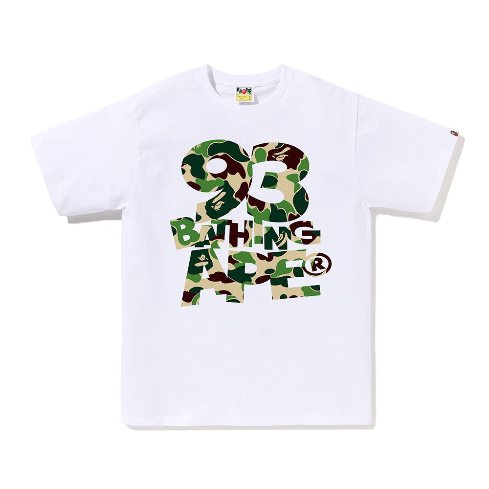 ABC 카모 93 BATHING APE 티셔츠(M) WHITE/GREEN
