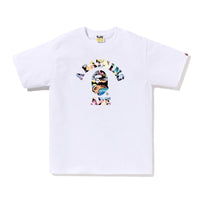 아트 카모 콜리지 티셔츠(M) WHITE