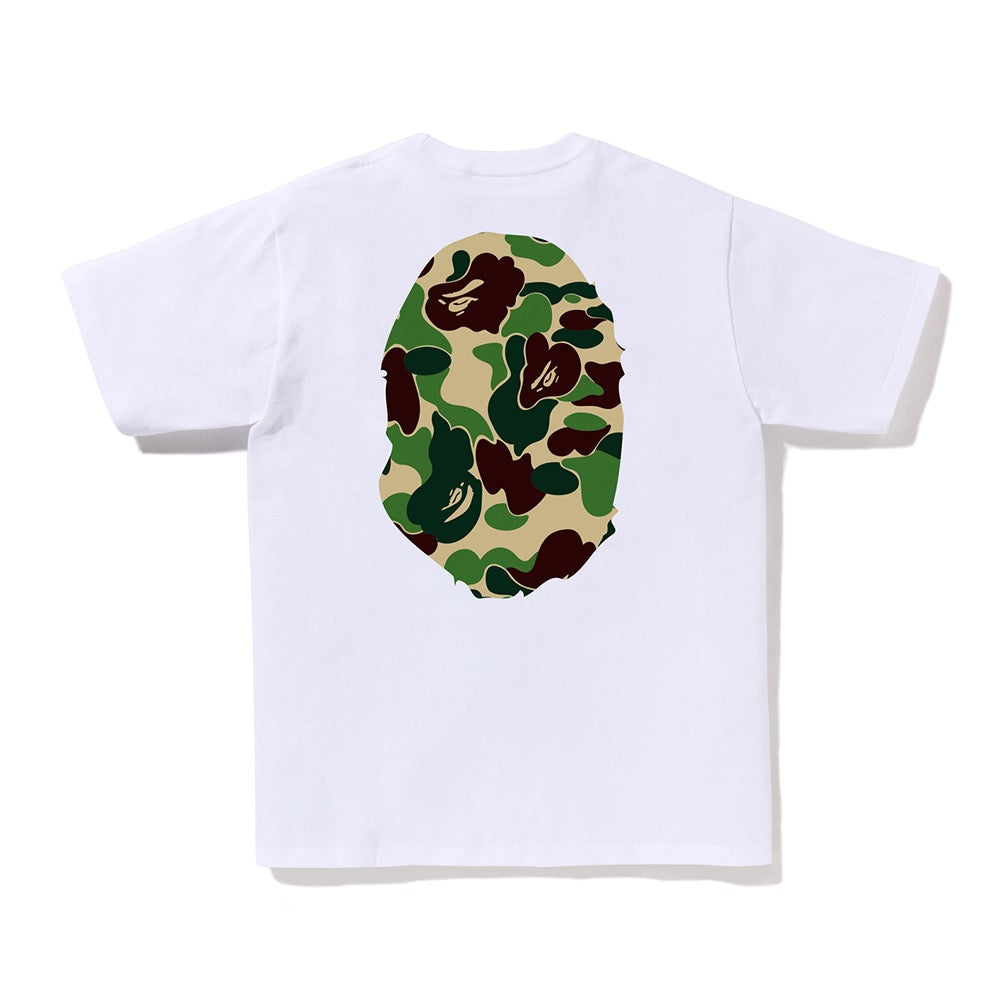 ABC 카모 빅 에이프 헤드 티셔츠(M) WHITE/GREEN