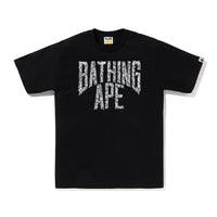 와일드 레오파드 패턴 NYC 로고 티셔츠(M) BLACK/GRAY