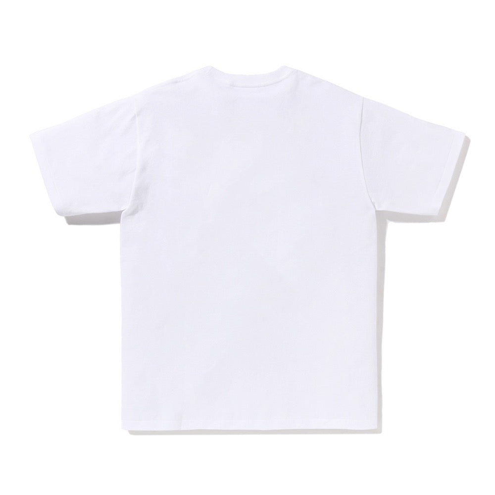 와일드 레오파드 패턴 NYC 로고 티셔츠(M) WHITE/NAVY