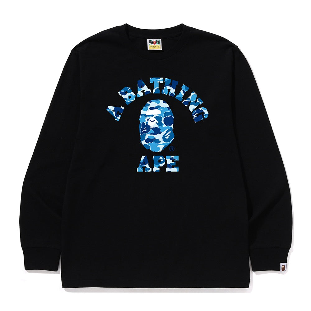 ABC 카모 콜리지 롱슬리브 티셔츠(M) BLACK/BLUE