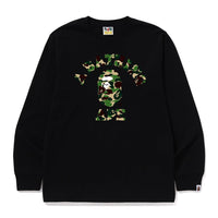 ABC 카모 콜리지 롱슬리브 티셔츠(M) BLACK/GREEN
