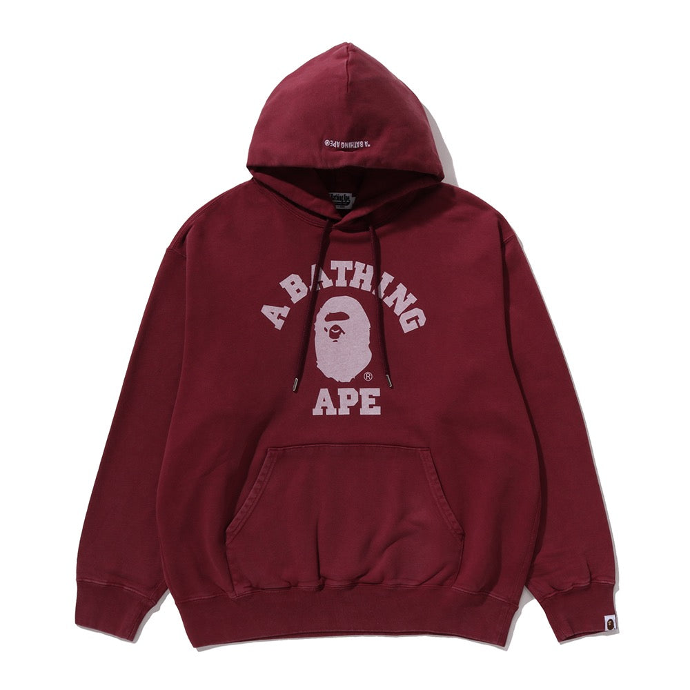 가먼트 다이 콜리지 풀오버 후드(M) BURGUNDY