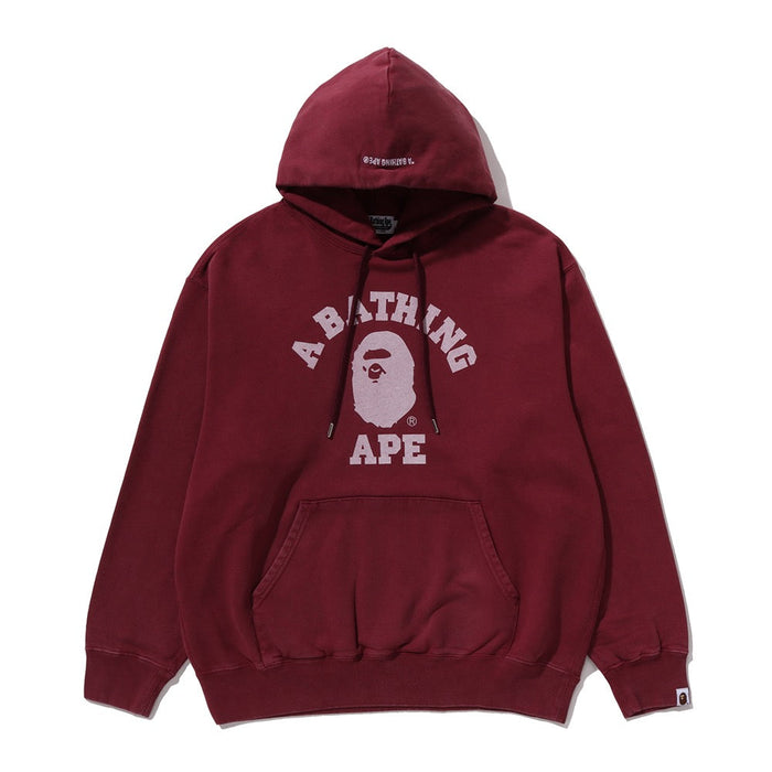 가먼트 다이 콜리지 풀오버 후드(M) BURGUNDY