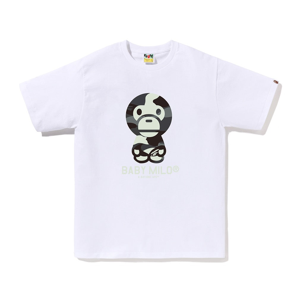 시티 카모 베이비 마일로 티셔츠(M) WHITE