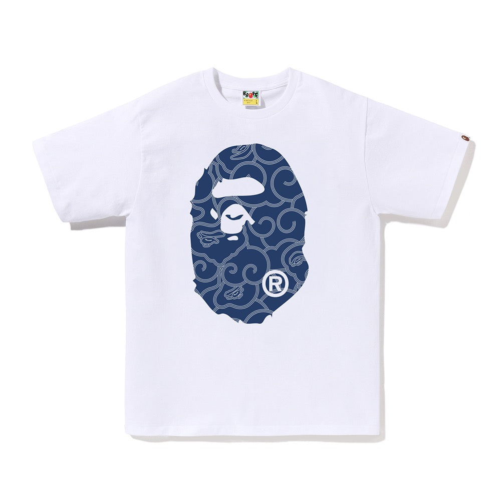 재패니즈 클라우드 카모 빅 에이프 헤드 티셔츠(M) WHITE