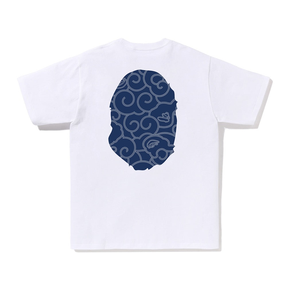 재패니즈 클라우드 카모 빅 에이프 헤드 티셔츠(M) WHITE