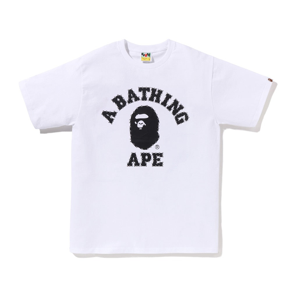 크리스탈 스톤 콜리지 티셔츠(W) WHITE