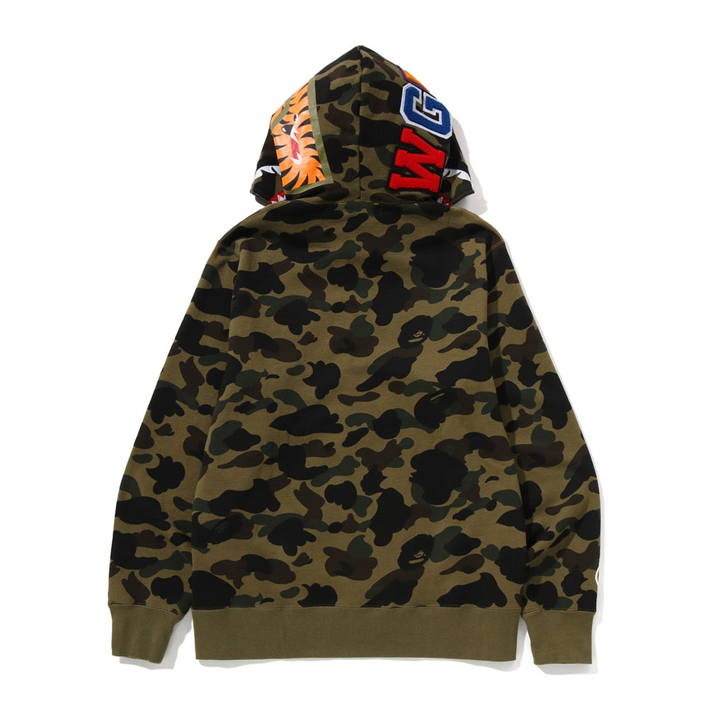 퍼스트 카모 샤크 풀 집 후드(M) GREEN