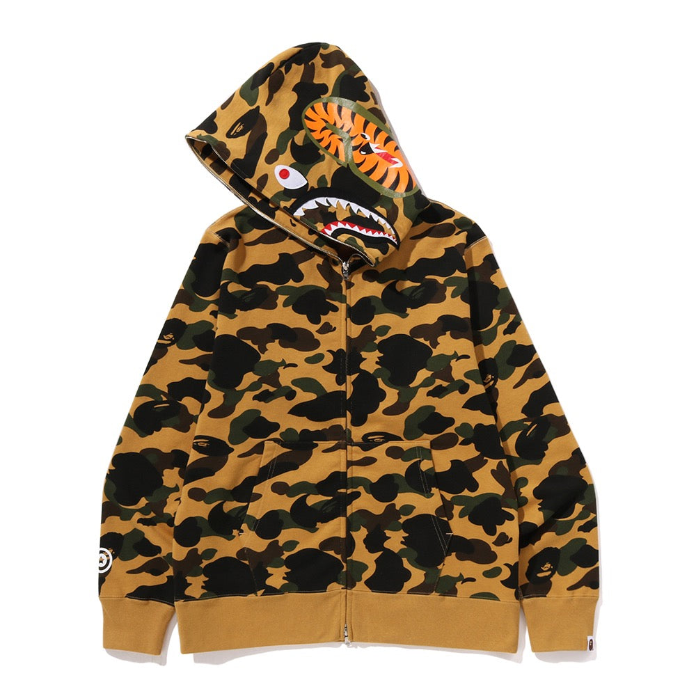 퍼스트 카모 샤크 풀 집 후드(M) YELLOW