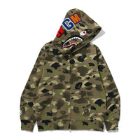 그라데이션 카모 샤크 풀 집 후드(M) OLIVEDRAB