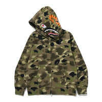 그라데이션 카모 샤크 풀 집 후드(M) OLIVEDRAB