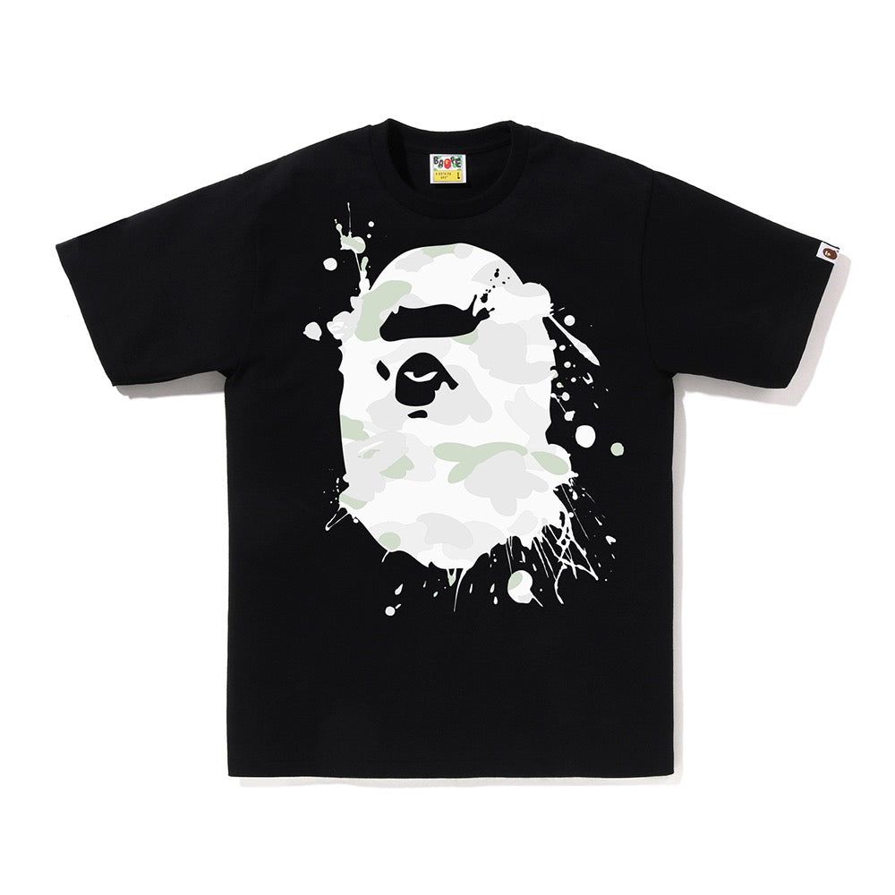 시티 카모 페인팅 에이프 헤드 티셔츠(M) BLACK