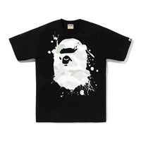 시티 카모 페인팅 에이프 헤드 티셔츠(M) BLACK