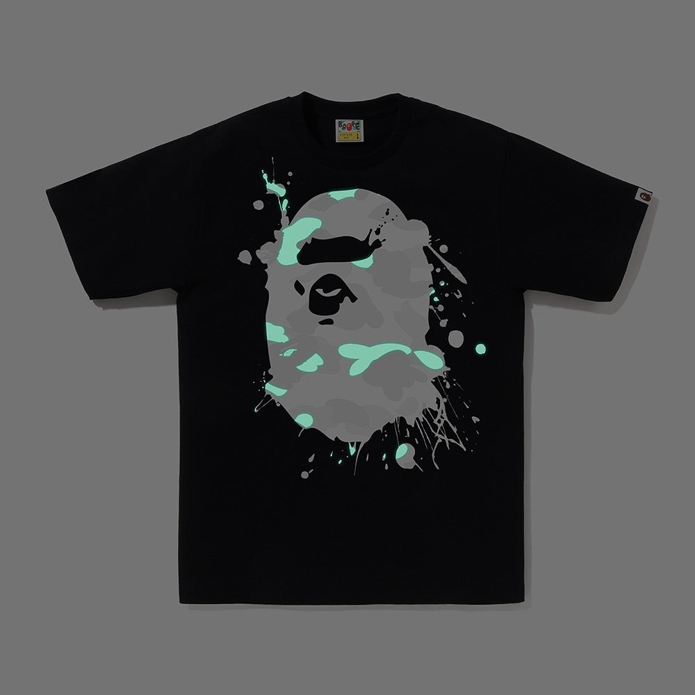 시티 카모 페인팅 에이프 헤드 티셔츠(M) BLACK