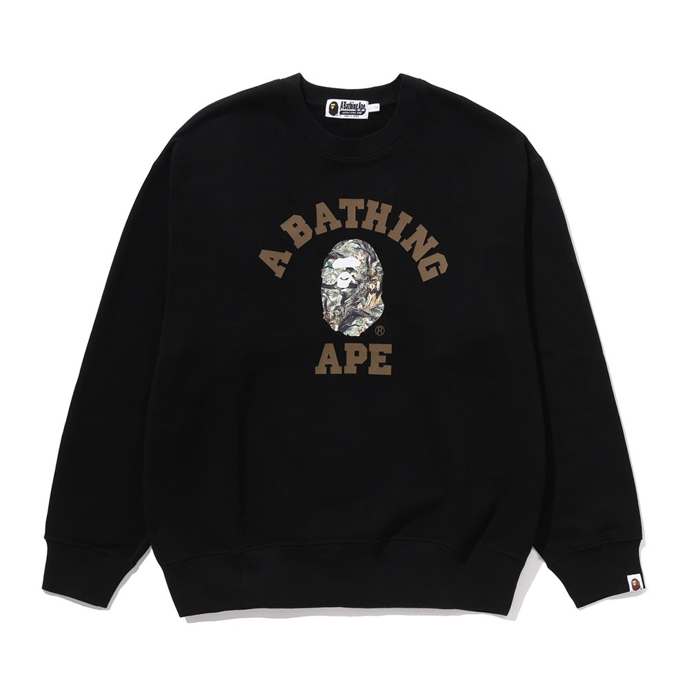 트리 엣지 카모 콜리지 릴렉스드 핏 크루넥 스웨트셔츠 #1(M) BLACK