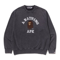 가먼트 다이 콜리지 릴렉스트 핏 크루넥 스웨트셔츠(M) CHARCOAL